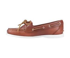 Sperry Female Authentic 1 Eye Boat Shoe, Brown, 7.5