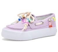Sperry girls bahama platform (little kid/big kid), Blue Aura with Beads, 2 UK