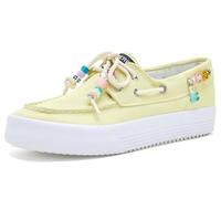 Sperry girls bahama platform (little kid/big kid), lemon with pearls, 5 UK