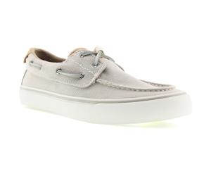 Sperry Helm 2-Eye Textile Mens Grey Boat Shoes - Size UK 8