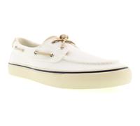 Sperry Helm 2-Eye Textile Men's White Boat Shoes UK 7