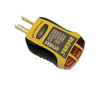 Sperry Instruments GFI6302 GFCI Outlet/Receptacle Tester, Standard 120V AC Outlets, 7 Visual Indication/Wiring Legend, Home & Professional Use, Yellow & Black