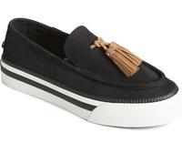 Sperry Ladies Footwear Women's Sea Sailor Platform, Black Leather, 8 Wide