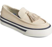Sperry Ladies Footwear Women's Sea Sailor Platform, White Leather, 4 UK