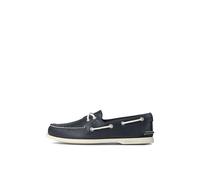 Sperry Mens Authentic Original 2-Eye Full Grain Leather Navy Marine Shoes 10 UK