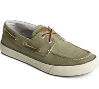 Sperry Mens Bahama Ii SeacycledBoat Shoe, Olive, 5