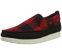 Perry Moc-Sider Buffalo Check Shoes Male Red UK Size 9