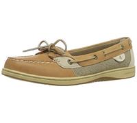 Sperry Women's Angelfish Varsity Boat Shoe, Linen/Oat, 8 Narrow