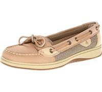 Sperry Women's Angelfish Varsity Boat Shoe, Linen/Oat, 8 Narrow