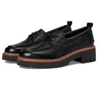 Sperry Women's Ao 2 Eye Lug Boat Shoe, Black, 6 UK