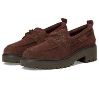 Sperry Women's Ao 2 Eye Lug Boat Shoe, Dark Choco, 9.5