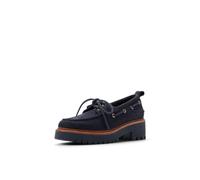 Sperry Womens Authentic Original 2 Eye Leather Lug Boat Shoe, Navy Nubuck, 3 UK