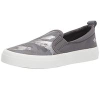 Sperry Women's Crest Twin Gore Sneaker, Silver Camo, 4.5 UK