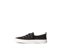 Sperry Top-Sider Women's Crest Vibe Linen Sneaker, Black, 4 UK