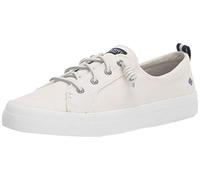 Sperry Women's Crest Vibe Linen Trainers, White, 6.5 UK