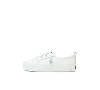 Sperry Women's Crest Vibe Platform Sneaker, White Leather, 7 UK