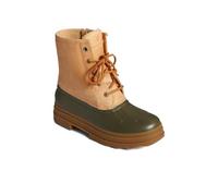Sperry Women's Saltwater 2.0 Leather Boot, Green, 9 Wide