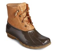 Sperry womens Saltwater Cheetah Duck Boot, Tan, 5.5