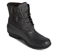 Sperry Women's Saltwater Rain Boot, Black, 4 UK
