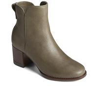 Sperry Women's Seaport Heel Ankle Boot, Olive, 12