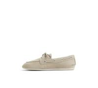 Sperry Women's Slimboat Shoes, Light grey nubuck leather, 9 UK