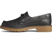 Sperry Womens Wells Boat, Black, 9.5 Wide