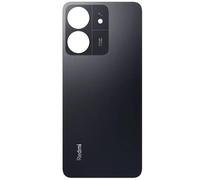 SPES Original Battery Back Cover for Xiaomi Redmi 13C 4G Black with Camera Lens and Factory Attached Adhesive Strips