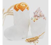 Spesh 100 PCS Tulip Cupcake Cases for Baking Paper Muffin Liners Tulip Cupcake Baking Cups for Weddings Birthdays Parties(White)