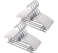 Spesh 20 Pcs Baby Clothes Hangers (28-36cm) Extendable Kids Nursery Coat Hangers Childrens Clothes-hangers for Babies,Toddlers and Teenagers(Grey)