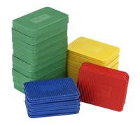 Spesh 40 Pcs Window Packers 60x40mm Assorted Window Glazing Glass Packers Plastic Shims Available in Multiple Thicknesses: 1.5,3,5,10mm