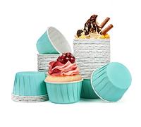 Spesh 50 Pcs Paper Cupcake Cases Small Muffin Liners for Baking Disposable Cupcake Baking Cups for Weddings,Christmas,Birthday(Mint Green)