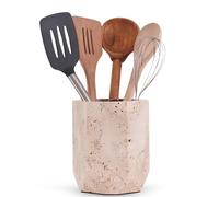 SPESHSTONES Handmade Travertine Utensil Holder Organizer Spoon Holder Stone Party Supplies