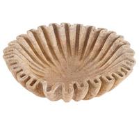 SPESHSTONES Large Decorative Bowl, 10'' Tarvertine Bowl for Home Decor