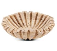 SPESHSTONES Marble Decorative Bowl 10 Inch Travertine Large Fruit Bowl for Kitchen Counter and Dining Table Centerpiece, Stone Ruffle Bowls for Gifts & Home Decor