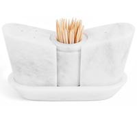 SPESHSTONES Marble Salt & Pepper Set 2.5'' Inches White Handmade Salt and Pepper Shakers For Kitchen Countertop Ideal Salt Shaker & Pepper Holder Salt Pepper Grinder Set