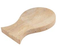 SPESHSTONES Marble Spoon Rest for Stove 8 in Travertine Spoon Holder