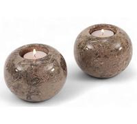 SPESHSTONES Marble Tea Light & Votive Candle Holders 4 Inch