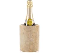 SPESHSTONES Marble Wine Chiller 6.5 Inch, Travertine Champagne and Other Beverage Cooler, Home Bar Accessories, Stone Bottle Holder, Ideal as Hanging Gift