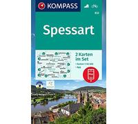 Spessart 2-set (832): inklusive Karte zur offline Verwendung in der KOMPASS-App. Fahrradfahren.