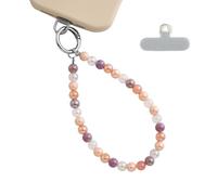 SPETASE Phone Charm with Beaded Crystals, Anti-Theft Phone Strap, Hands-Free & Detachable Cellphone Lanyard, Cellphone Chain Wristlet with Tether Tab, Charms for Smartphones, Bags and More (Crystal