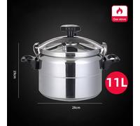 SPETLEK 11L Aluminium Pressure Cooker Quick in Silver | Size: 0.6m2 SPETLEK Silver 0.6m2