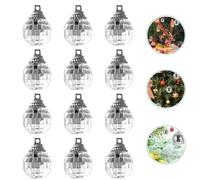 SPETLEK 12PCS Silver Mirror Ball Disco Hanging Ball | Size: 100 cm x 15 cm SPETLEK Silver 100 cm x 15 cm