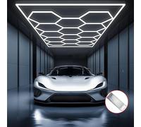 SPETLEK 14 Hexagon Hex LED Lighting Car Detail Home Garage Workshop Retail in White SPETLEK White