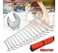 SPETLEK 14Pc/Set Combination Spanner Wrench Set in Silver | Size: 10000mm x 520mm SPETLEK Silver 10000mm x 520mm