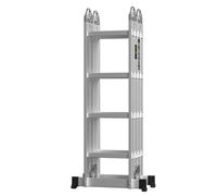 SPETLEK 15.4Ft Ladder Multi Function ladders Aluminium 4.7m in Silver SPETLEK Silver