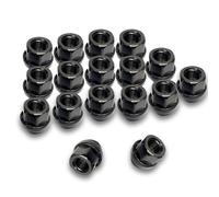 SPETLEK 20x M12 x 1.5, 19mm Hex, Tapered Seat, Open Alloy Wheel Nuts in Black SPETLEK Black