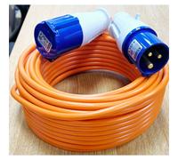 SPETLEK 25M Motorhome Hook Up Cable Extension Lead for Caravan Camping Boat in Orange SPETLEK Orange