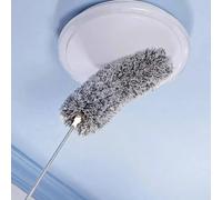 SPETLEK 280cm Feather Duster Telescopic Magic Dust Brush Long Reach Handle in Silver SPETLEK Silver