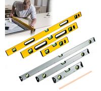 SPETLEK 3 Pcs Silver Builders Building Spirit Level Set SPETLEK Silver