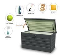 SPETLEK 350 L Metal Garden Storage Box in Grey | Size: 0.6m2 SPETLEK Grey 0.6m2